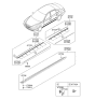 Diagram for Hyundai Azera Door Moldings - 87731-3L020