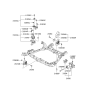 Diagram for 2009 Hyundai Azera Engine Mount Torque Strut - 21910-3L900