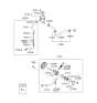 Diagram for 2009 Hyundai Azera Power Steering Pump - 57100-3L100