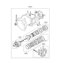 Diagram for 2005 Hyundai Azera Automatic Transmission Overhaul Kit - 45010-3AC00