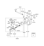 Diagram for Hyundai Accent Brake Fluid Level Sensor - 58535-29000