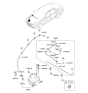 Diagram for 2009 Hyundai Azera Windshield Washer Nozzle - 98630-3L000-EB
