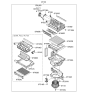 Diagram for 2005 Hyundai Azera Cabin Air Filter - 08790-3K000-A