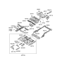 Diagram for Hyundai Azera Front Cross-Member - 65610-3L100