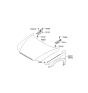 Diagram for 2007 Hyundai Azera Hood - 66400-3L200