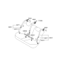 Diagram for Hyundai Azera Seat Belt - 89810-3L510-J9