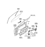 Diagram for Hyundai Azera Window Regulator - 82471-3L000