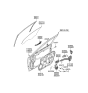 Diagram for Hyundai Window Run - 82530-3L000