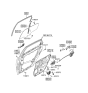 Diagram for 2009 Hyundai Azera Window Motor - 83460-3L000