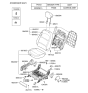 Diagram for Hyundai Azera Seat Cushion - 88202-3L210-AEW