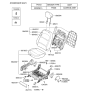 Diagram for 2006 Hyundai Azera Seat Cushion - 88202-3L210-AEW