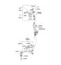 Diagram for 2006 Hyundai Azera Control Arm - 54501-3L100