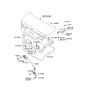 Diagram for 2006 Hyundai Azera Tailgate Lift Support - 81771-3L000