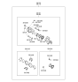 Diagram for 2005 Hyundai Azera Brake Caliper - 58180-3LA00