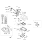 Diagram for Hyundai Azera Timing Cover - 21351-3C120