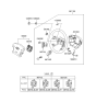 Diagram for Hyundai Azera Steering Column Cover - 56120-3L100-A9
