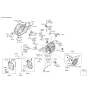 Diagram for Hyundai Azera Engine Mount Torque Strut - 45216-3B000