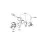 Diagram for 2009 Hyundai Santa Fe Steering Angle Sensor - 93480-3L001