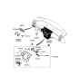 Diagram for 2009 Hyundai Azera Hazard Warning Switch - 93790-3L000-3G