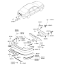 Diagram for 2010 Hyundai Azera Bumper - 86610-3L000