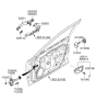 Diagram for Hyundai Azera Door Check - 79380-3L000