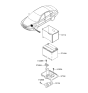 Diagram for 2010 Hyundai Azera Battery Tray - 37150-3L250