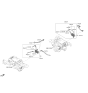 Diagram for 2023 Hyundai Genesis Electrified G80 Oil Cooler Hose - 25421-JI000