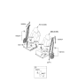 Diagram for 2023 Hyundai Genesis Electrified GV70 Seat Belt - 888A0-AR500-OCW