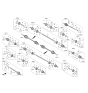 Diagram for Hyundai Genesis Electrified GV70 Axle Shaft - 49500-DS000