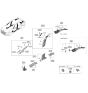 Diagram for Hyundai Genesis Electrified GV70 Car Speakers - 96360-AR500
