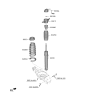 Diagram for Hyundai Genesis Electrified GV70 Coil Spring Insulator - 55334-DS000