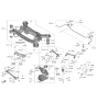 Diagram for Hyundai Genesis Electrified GV70 Rear Crossmember - 55405-DS000