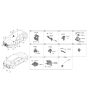 Diagram for Hyundai Genesis Electrified GV70 Parking Assist Distance Sensor - 99110-DS000