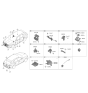 Diagram for 2023 Hyundai Genesis Electrified GV70 Parking Assist Distance Sensor - 99110-DS000