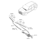 Diagram for Hyundai Genesis Electrified GV70 Windshield Wiper - 98350-J7000