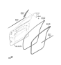 Diagram for 2022 Hyundai Genesis GV70 Door Seal - 82110-AR000