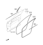 Diagram for Hyundai Genesis Electrified GV70 Door Seal - 82110-AR000