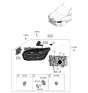 Diagram for 2023 Hyundai Genesis GV70 Headlight - 92101-AR020