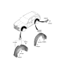 Diagram for Hyundai Genesis GV70 Wheelhouse - 86821-AR501