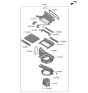 Diagram for Hyundai Genesis Electrified GV70 Cabin Air Filter - 97133-DS000