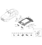 Diagram for Hyundai Genesis Electrified GV70 Sun Visor - 85210-DS730-OCW