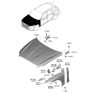 Diagram for Hyundai Genesis GV70 Hood - 66400-AR000