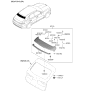 Diagram for 2023 Hyundai Genesis GV70 Spoiler - 87210-AR000-PH3