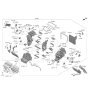 Diagram for 2021 Hyundai Ioniq Blend Door Actuator - 97163-E4000