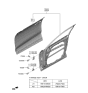 Diagram for Hyundai Genesis GV70 Door Hinge - 76910-AR000