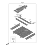 Diagram for 2023 Hyundai Genesis Electrified GV70 Floor Pan - 65100-DS000