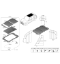 Diagram for Hyundai Genesis Electrified GV70 Sunroof - 81600-DS000-OCW