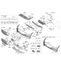 Diagram for 2022 Hyundai Genesis GV70 Parking Assist Distance Sensor - 99350-L1000-PH3