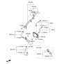 Diagram for Hyundai Santa Fe Radiator Hose - 25415-2W800