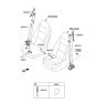 Diagram for 2018 Hyundai Santa Fe Seat Belt - 88820-B8500-NBC